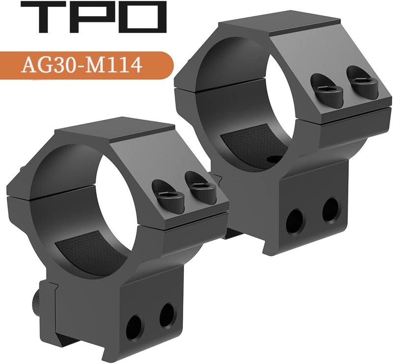 TPO حلقة نطاق دوفايل 3/8" 30 مم لتركيب النطاق على سكة دوفايل 11 مم لملحقات إيرسوفت - Image 2