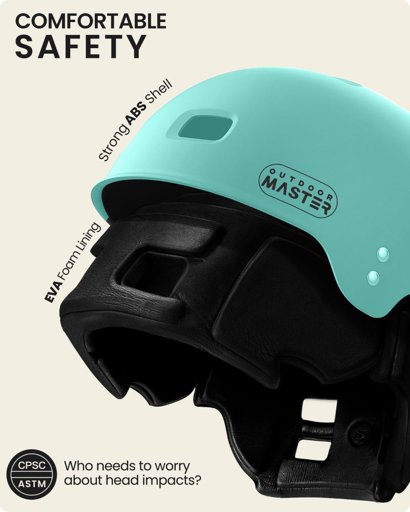 OutdoorMaster Kayak & Water Helmet with Ear Pads, 12 Vents & Dial Fit Adjustment, Perfect for Kayaking & Boating - Image 2