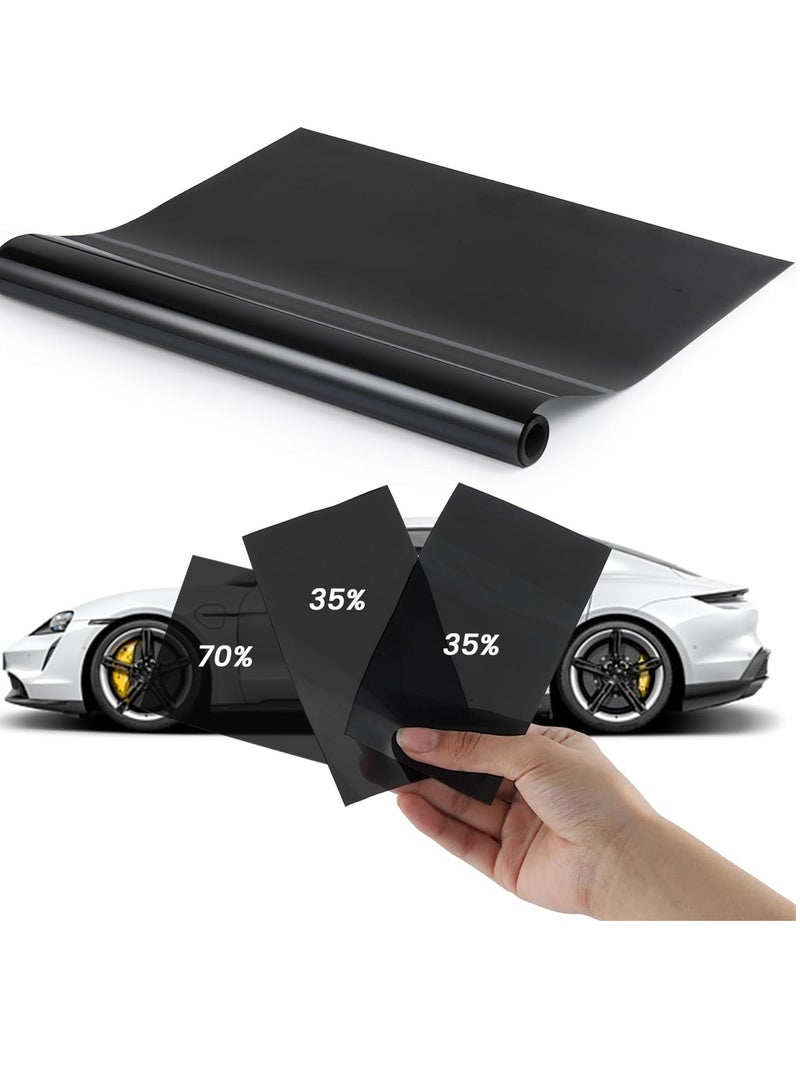 فانتوم فيلم تظليل النوافذ Phantom Pro Max Nano Ceramic للسيارات ذات السبعة مقاعد، حماية من الأشعة تحت الحمراء والأشعة فوق البنفسجية بنسبة 99%، مجموعة من 3 قطع (الأمامية 100 سم، الخلفية 75 سم، المركزية 50 سم)، عزل حراري وحراري عالي الجودة، سهل التركيب. - Image 2