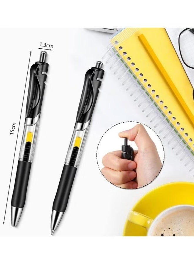 18 Pcs Retractable Ballpoint Pens,0.5 mm Medium Point Pens,Rolling Ball Refillable Pens Refillable Ink Pen Click Pens,Ballpoint Pens for Students Writing,School Office Supplies, Mix Color - Image 3