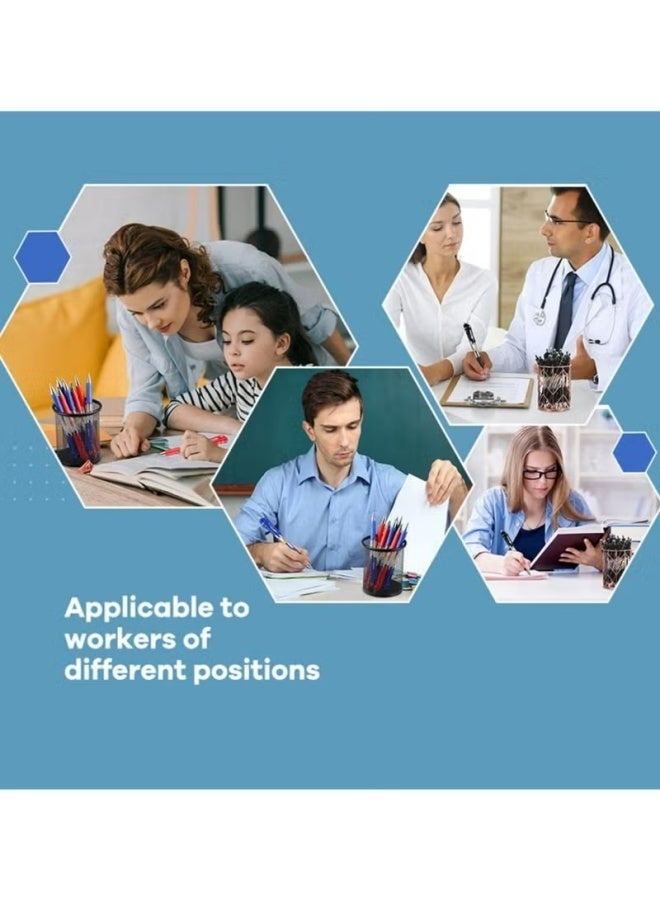 18 Pcs Retractable Ballpoint Pens,0.5 mm Medium Point Pens,Rolling Ball Refillable Pens Refillable Ink Pen Click Pens,Ballpoint Pens for Students Writing,School Office Supplies, Mix Color - Image 5