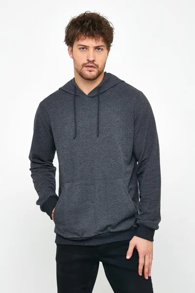ميتاليك Men's Sweatshirt Hooded Pocket Regular Fit