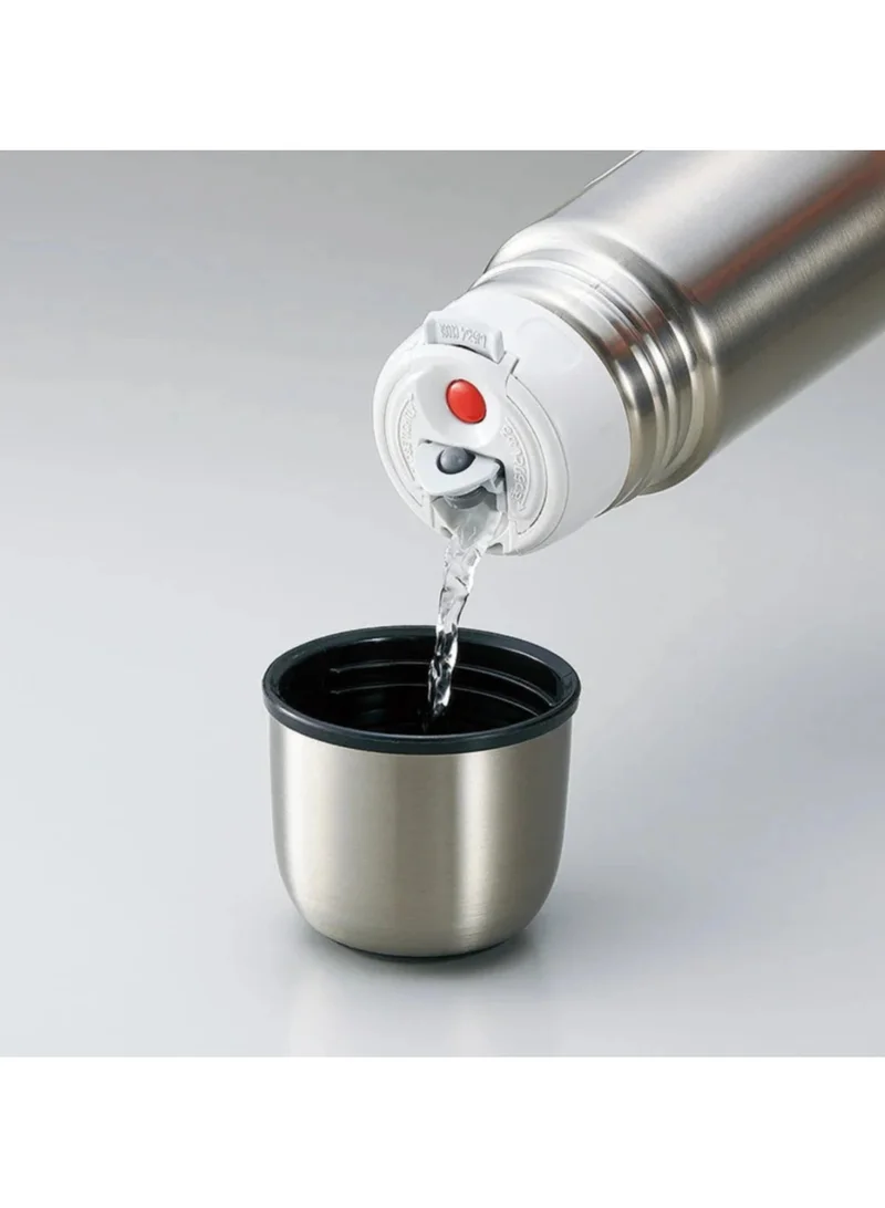 زوجيروشي زجاجة مع كوب، ستانلس ستيل 0.35 لتر