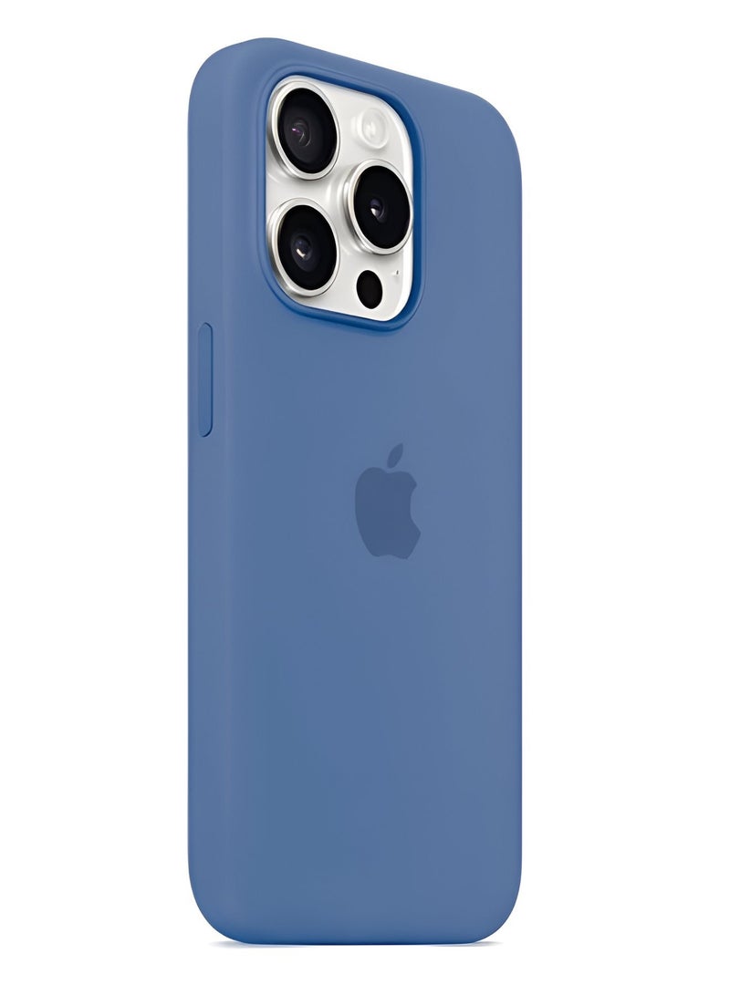 ميدا جراب سيليكون لموبايل ايفون 15 برو ماكس - 6.7 انش حماية كامل الجسم بملمس ناعم حريري غطاء مضاد للصدمات - Image 3