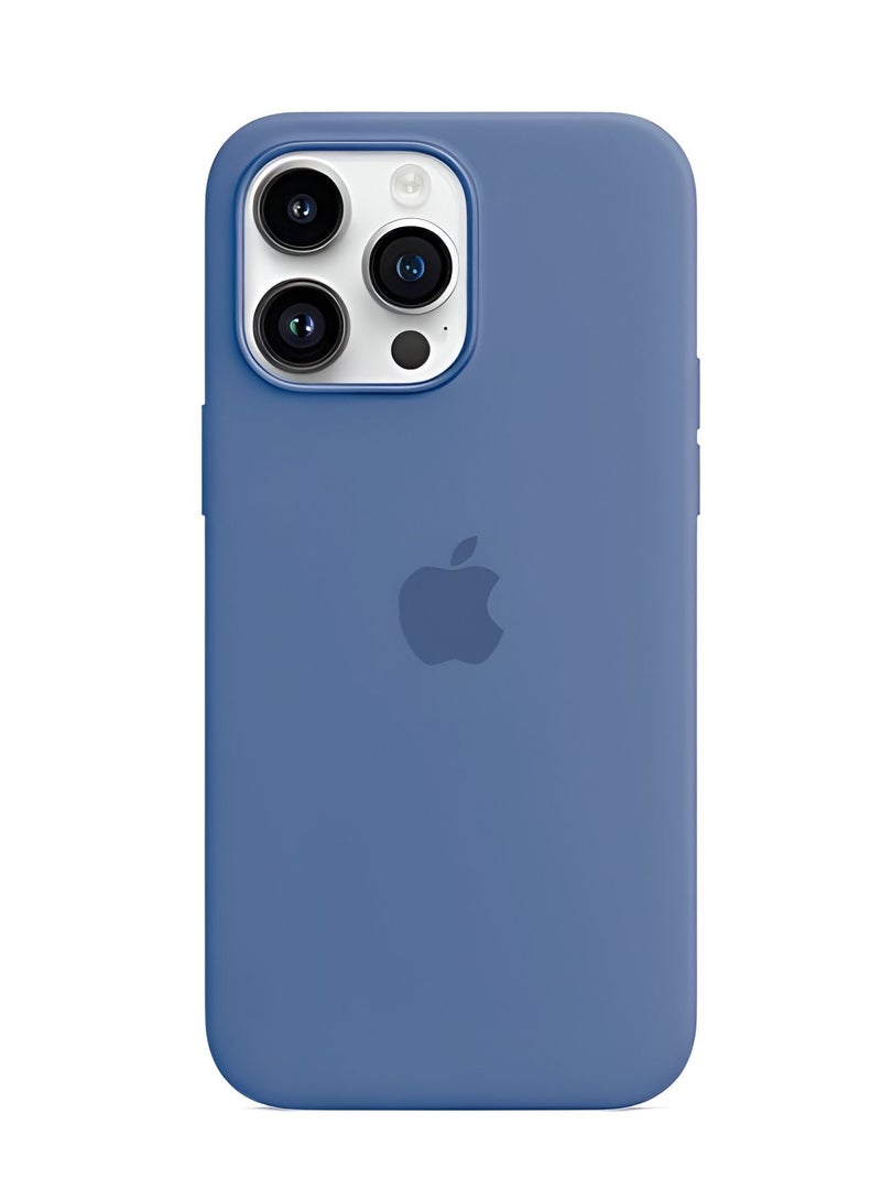 ميدا جراب سيليكون لموبايل ايفون 15 برو ماكس - 6.7 انش حماية كامل الجسم بملمس ناعم حريري غطاء مضاد للصدمات - Image 2