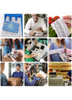 MARKQ [100 Rolls] Thermal Paper Receipt Rolls | 57 x 40mm Bill Ticket Printing for POS/Cash Register Receipt, Credit Card Machine, EPOS  - Image 4