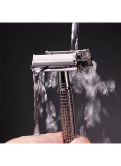 WeiShi Safety Razor Double Edge Nostalgic Long Handle Butterfly Open Razor  - Image 5