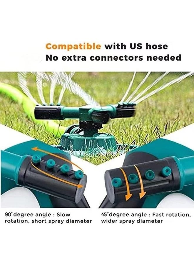 Garden Sprinkler, Adjustable 360 Degree Rotation Lawn Sprinkler, Sprinklers for Yard, Lawn Sprinkler, Multipurpose Yard Sprinklers for Plant Irrigation and Kids Playing