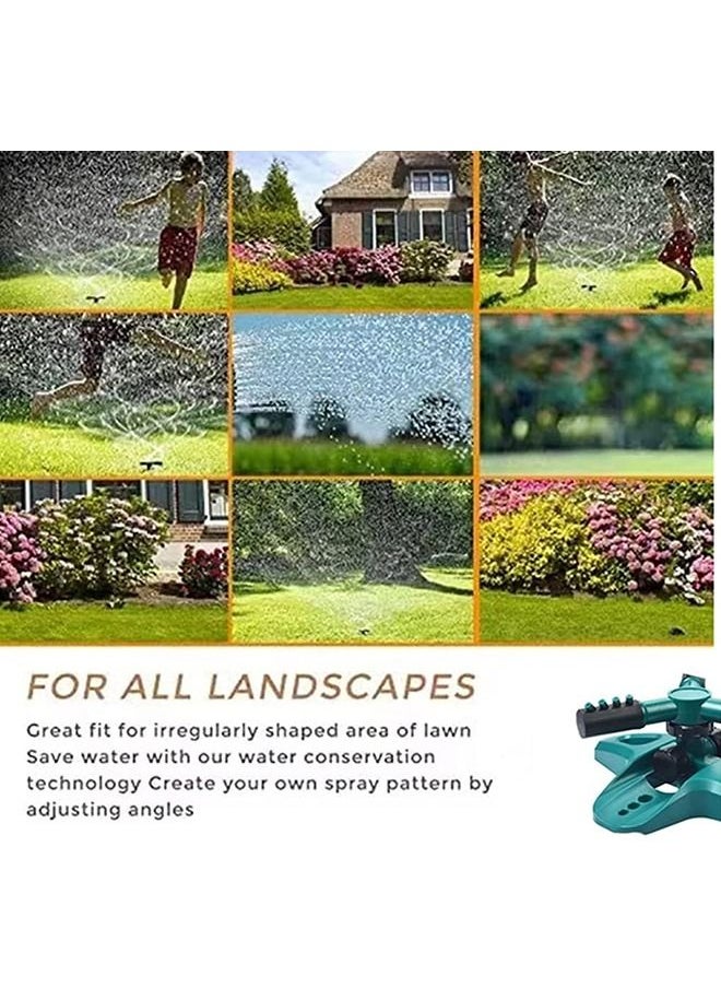Garden Sprinkler, Adjustable 360 Degree Rotation Lawn Sprinkler, Sprinklers for Yard, Lawn Sprinkler, Multipurpose Yard Sprinklers for Plant Irrigation and Kids Playing