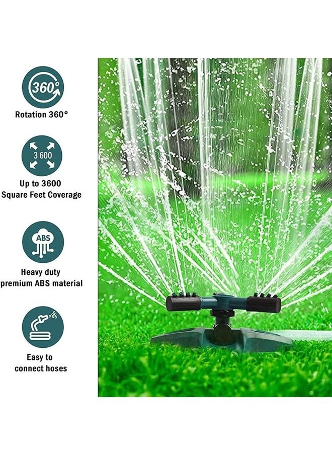 Garden Sprinkler, Adjustable 360 Degree Rotation Lawn Sprinkler, Sprinklers for Yard, Lawn Sprinkler, Multipurpose Yard Sprinklers for Plant Irrigation and Kids Playing
