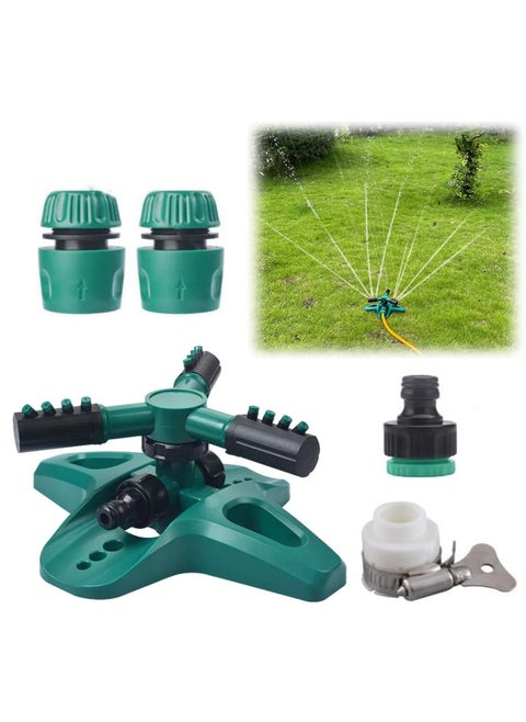 Garden Sprinkler, Adjustable 360 Degree Rotation Lawn Sprinkler, Sprinklers for Yard, Lawn Sprinkler, Multipurpose Yard Sprinklers for Plant Irrigation and Kids Playing