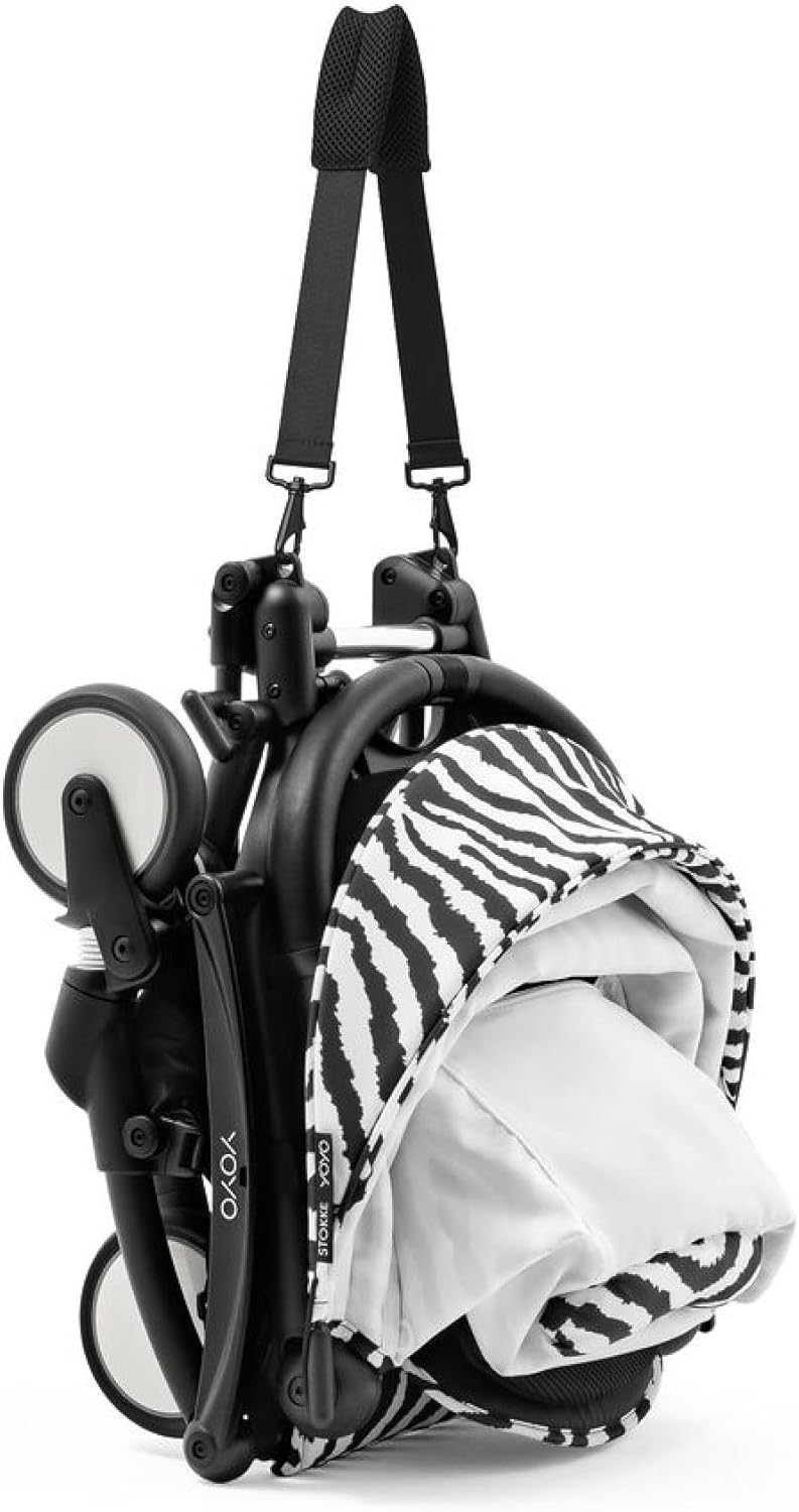 Stokke YOYO 6+ Color Pack - Textiles Only - Seat Pad, Extendable Canopy & Zipped Back Pocket - Requires YOYO Frame (Sold Separately) - Leopard - Image 4