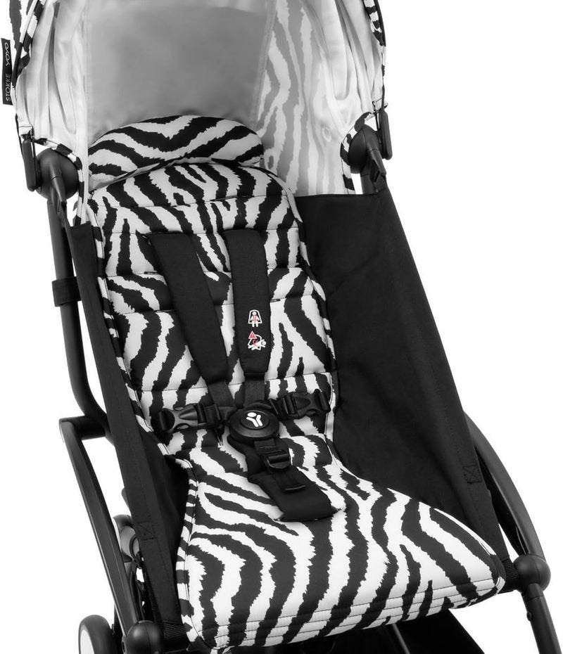 Stokke YOYO 6+ Color Pack - Textiles Only - Seat Pad, Extendable Canopy & Zipped Back Pocket - Requires YOYO Frame (Sold Separately) - Leopard - Image 5