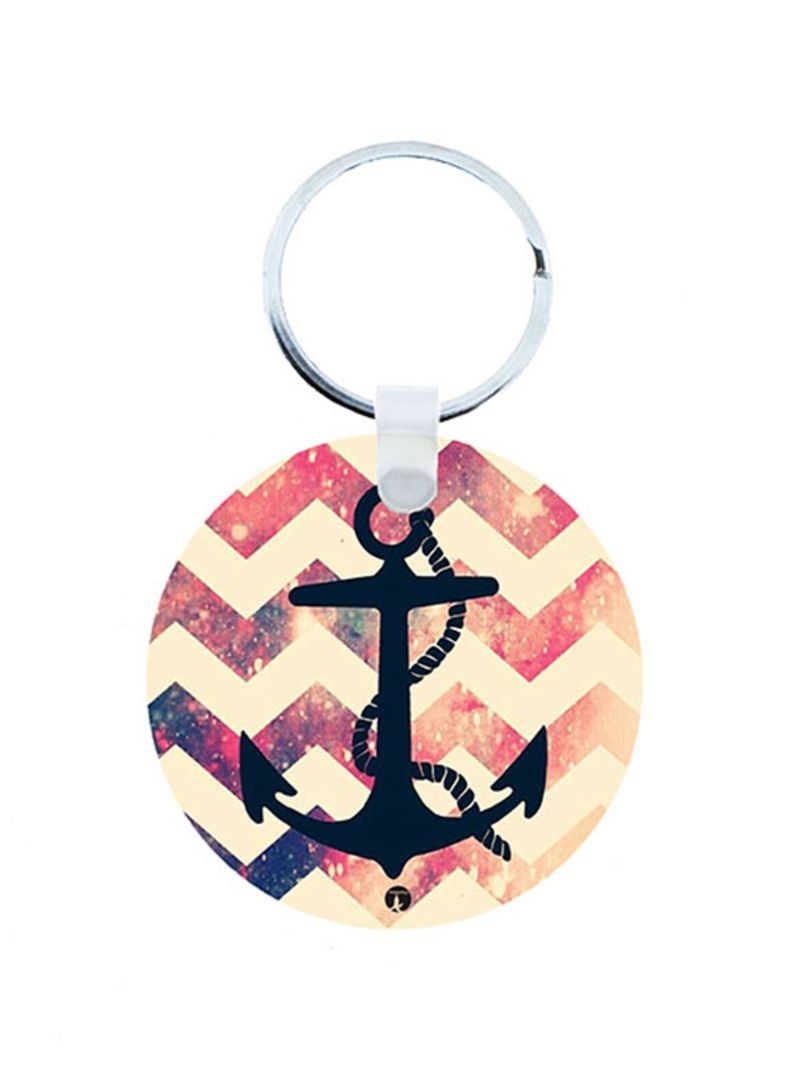 RKN Anchor Wooden Keychain