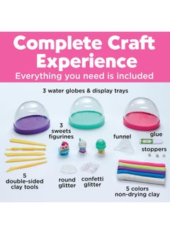Creativity for Kids Make Your Own Water Globes Sweet Treats Create 3 DIY Dessert Themed Snow Globes  - Image 3
