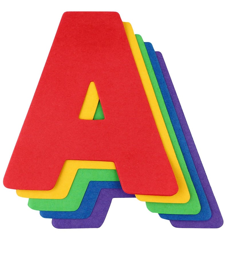 ArtSkills Poster Letters 4” Paper Letters for Poster Board Projects, Classroom Bulletin Boards, Sign Making Supplies,Classic Primary, 190 Pieces - Image 3