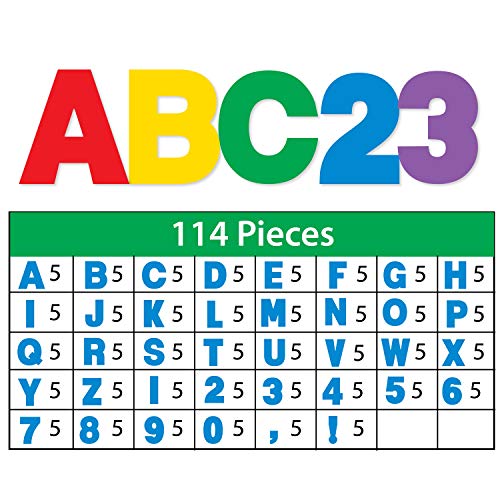 ArtSkills Poster Letters 4” Paper Letters for Poster Board Projects, Classroom Bulletin Boards, Sign Making Supplies,Classic Primary, 190 Pieces - Image 2