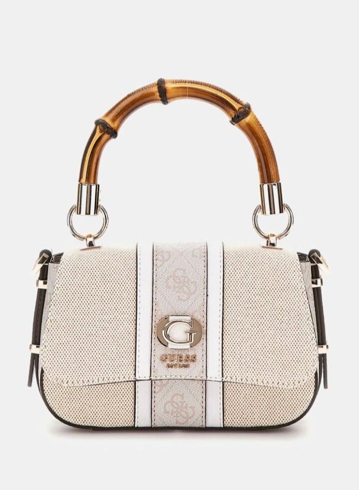 Guess Kerima Bamboo Top Handle Flap Bag For Women - Image 1