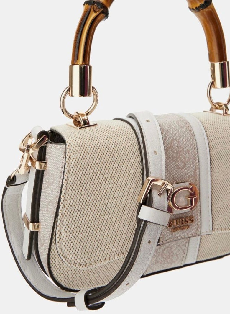 Guess Kerima Bamboo Top Handle Flap Bag For Women - Image 3