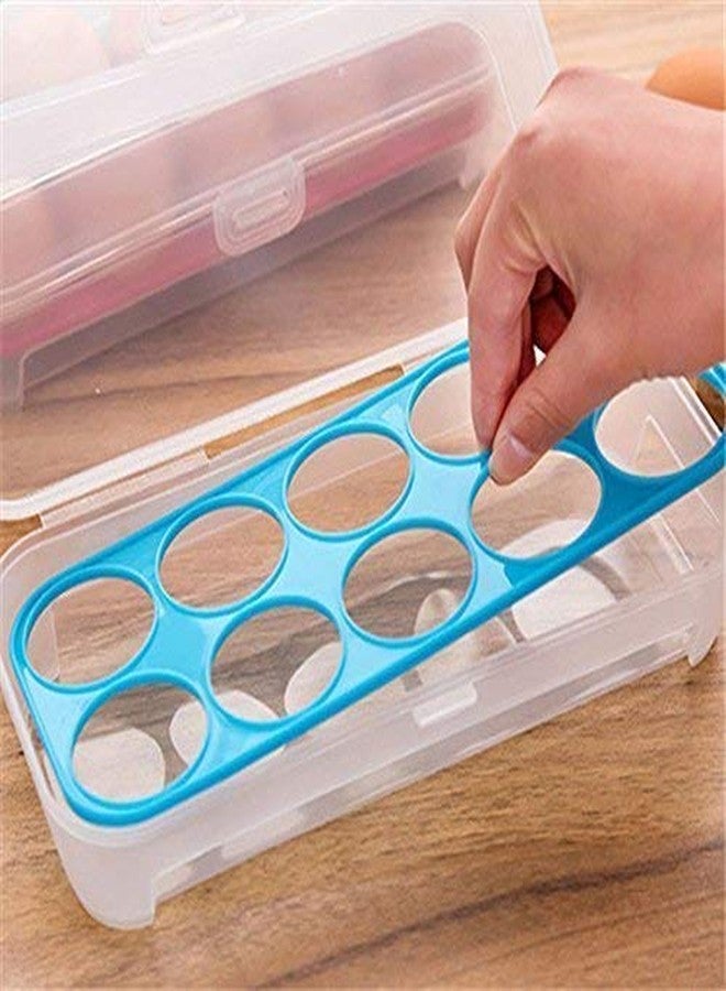 c s m CSM Plastic Tray Storage Box for 10 Eggs (TRANSPARENT) Square - Image 5