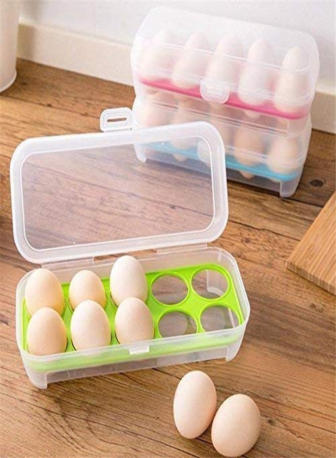 c s m CSM Plastic Tray Storage Box for 10 Eggs (TRANSPARENT) Square - Image 3
