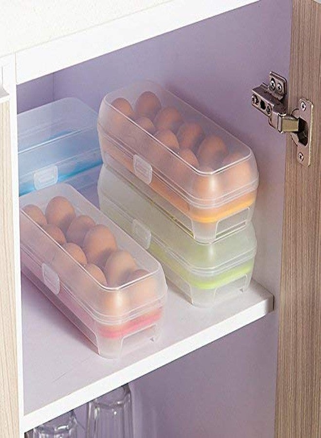 c s m CSM Plastic Tray Storage Box for 10 Eggs (TRANSPARENT) Square - Image 1