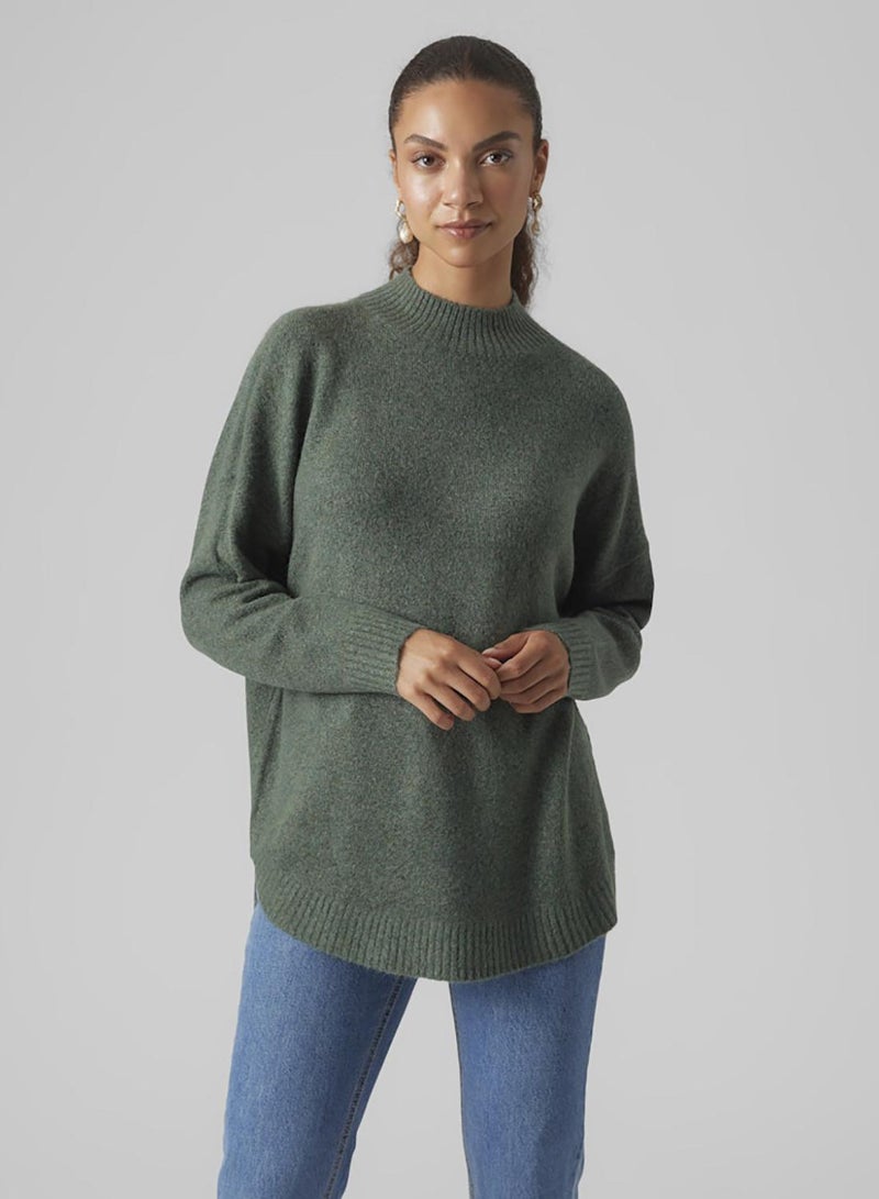 VERO MODA Vmplaza Ls Highnck Long Pullover Ga Noos - Image 1