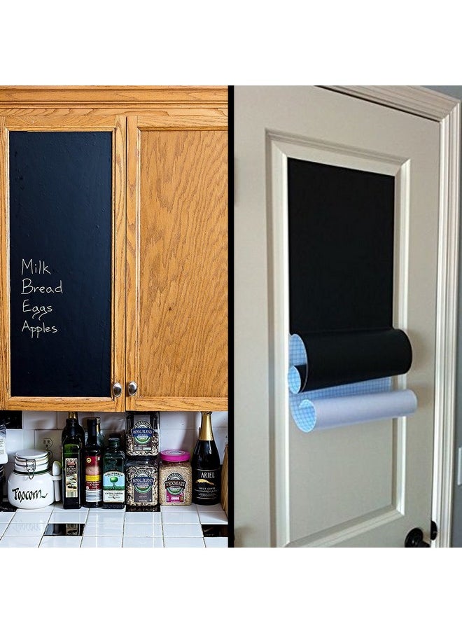 LeeLoon Ard Contact Paper,Leeloon Chalk Paper Wall Decals Stickers Self-Adhesive Eraseble Cuttable Removable Blackboard Wallpaper For School Office,Home,Kid,Art,Restaurant Menu,Decoration 17.7" X 78.7"  - Image 4