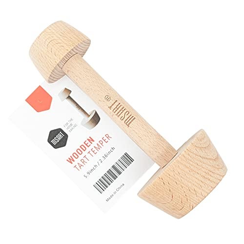 MSART Tart Tamper Pastry Tamper Mini Pan Wood Wooden Shell Dough Muffin Metal by MSART for Making Muffin, Pecan Pies, Cheesecakes and Desserts. - Image 1