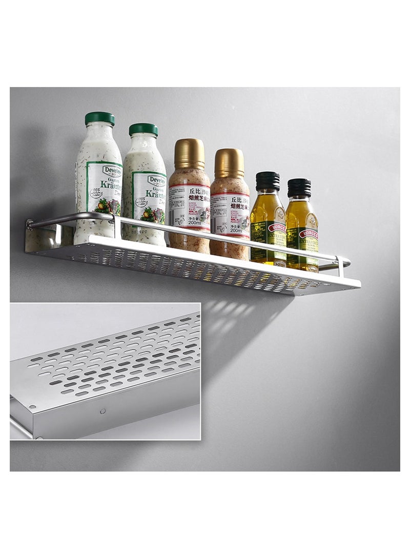 No Drilling Adhesive Shower Shelves,Stainless Steel Bathroom Kitchen Organizers ,Wall Mount Corner Shower Caddy for Bathroom Kitchen Storage - Image 1