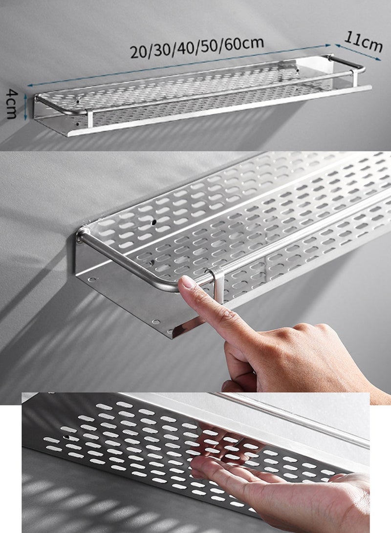 No Drilling Adhesive Shower Shelves,Stainless Steel Bathroom Kitchen Organizers ,Wall Mount Corner Shower Caddy for Bathroom Kitchen Storage - Image 5