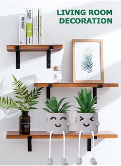 HomarKet Artificial Succulents Set, 2 Pack Mini Fake Plants,Cute Artificial Potted Plant in Cement Pots with Hanging Leg for Home and Office Decor  - Image 4