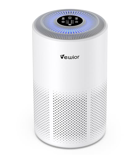 VEWIOR Air Purifiers for Home Large Room Up to 1800 ft², VEWIOR H13 True HEPA Air Filter for Bedroom with Night Light, Fragrance Sponge, Sleep Mode, Timer, Air Cleaner for Smoke, Dander, Pollen - Image 1