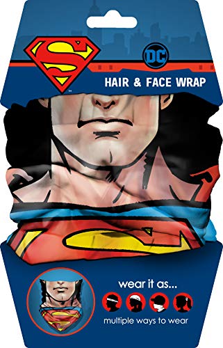 Spoontiques Superman Hair Wrap - Multifunctional Bandanna, Headband, Hair Tie, Gaiter, and Scarf - Image 5