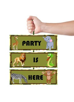 Party Propz PARTY PROPZ Jungle Birthday Door Board for Kids Birthday/Jungle Theme Base Decoration/Jungle Birthday Supplies/Jungle Birthday Decoration/Jungle Door Board DÉCOR  - Image 5