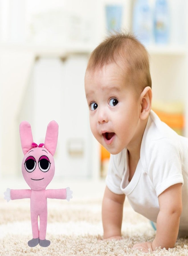 TechMax Solution ألعاب سبرونكي القطيفة ذات القوس الوردي من تيك ماكس سوليوشن، نص مخصص، ألعاب قطيفة واقفة - Image 5