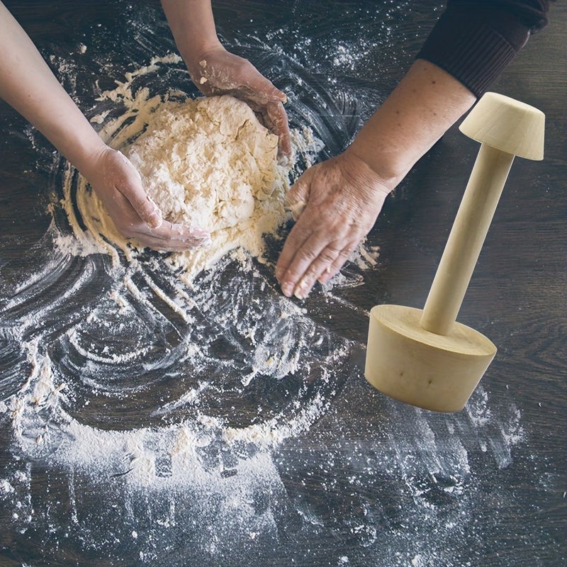 Wooden Double Sided Tart Tamper Pie Crust Pastry Mould Tool For Baking JM02020 - Image 5