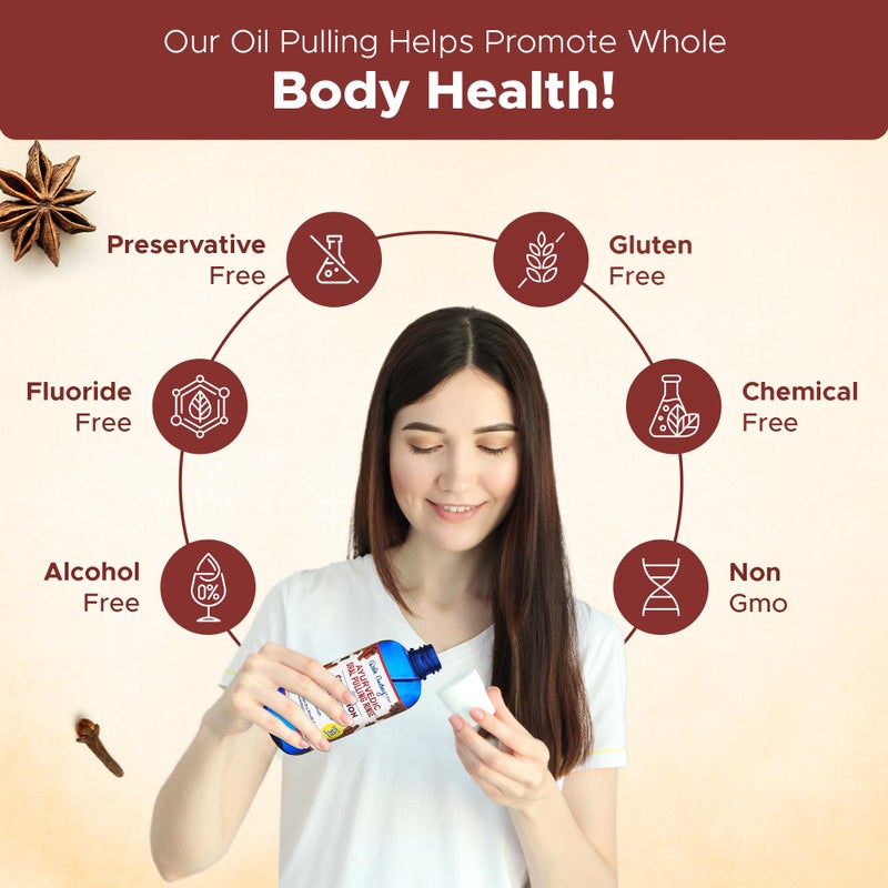 دايل أودري Oil Pulling for Teeth and Gums | Made in USA Cinnamon Flavored Organic Sesame Oil Pulling| Ayurvedic Oil Pulling Rinse to Whiten Your Teeth  Freshen Your Breath - Image 2