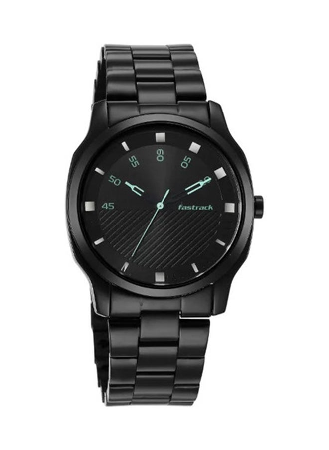 fastrack Fastrack Stunners Quartz Analog Black Dial Stainless Steel Strap Watch for Guys  - Image 1
