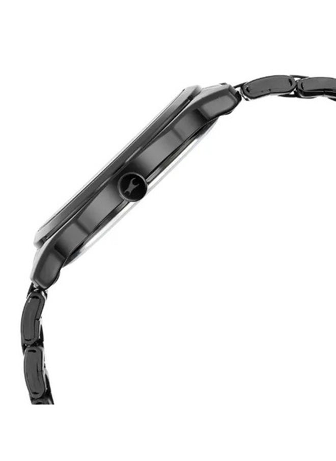 fastrack Fastrack Stunners Quartz Analog Black Dial Stainless Steel Strap Watch for Guys  - Image 2