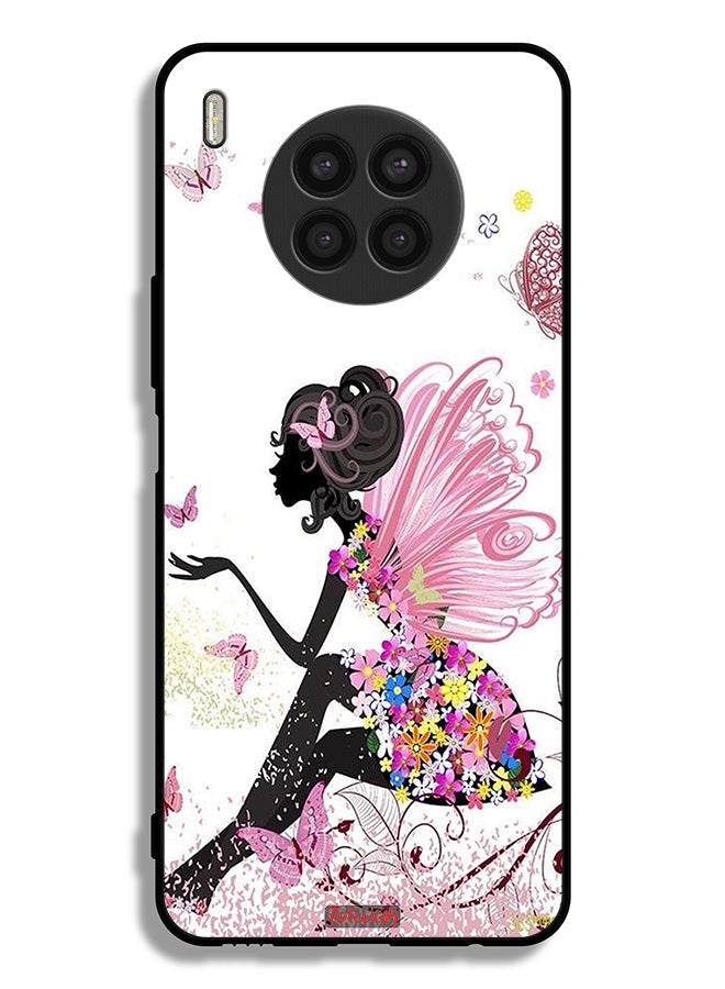 Tolwak Honor 50 Lite Protective Case Cover Butterfly Girl Artwork - Image 1