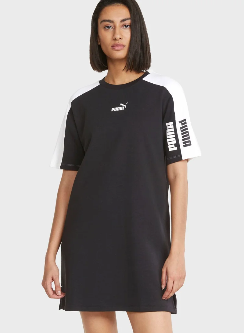 PUMA Power Color Block T-Shirt Dress