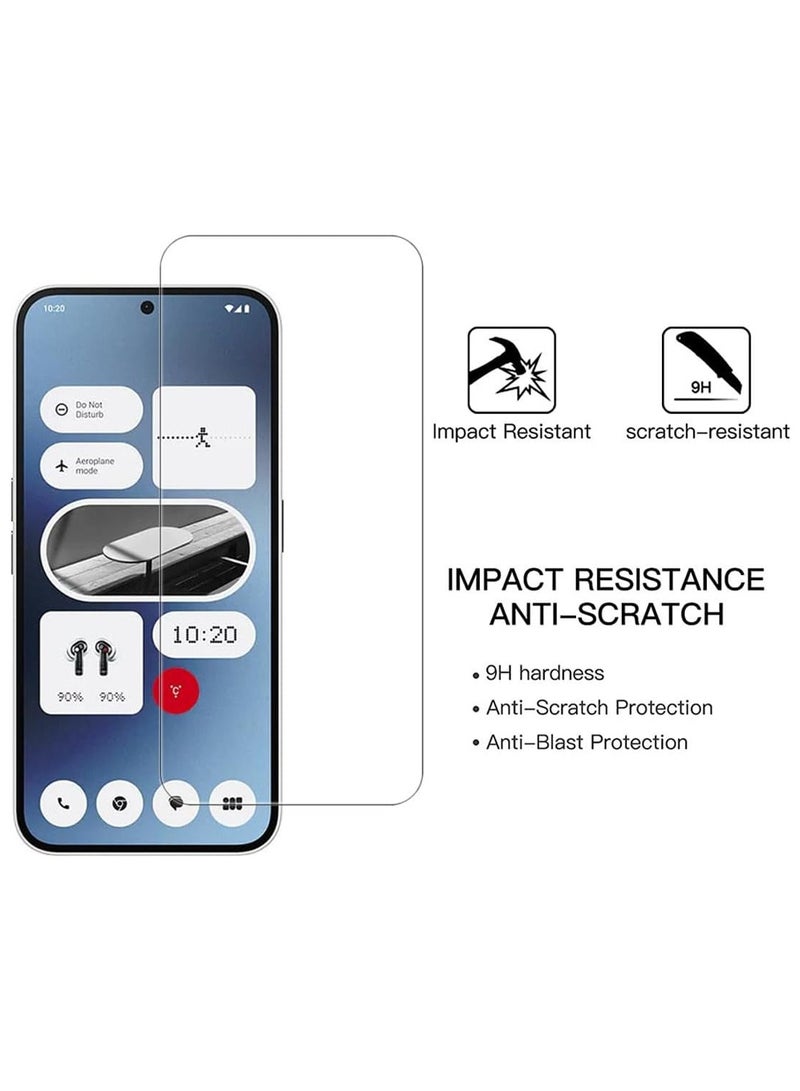 2 PCS Nothing Phone 2A Clear Screen Protector,HD Clear Anti-Scratch Tempered Glass 【Fingerprint ID Compatible】 Anti-Oil Protective Glass Film Screen Protector - Image 3