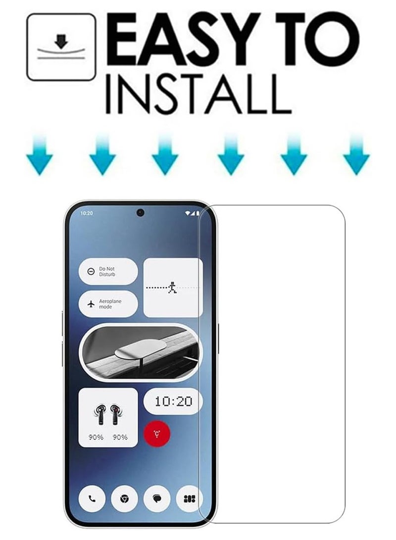 2 PCS Nothing Phone 2A Clear Screen Protector,HD Clear Anti-Scratch Tempered Glass 【Fingerprint ID Compatible】 Anti-Oil Protective Glass Film Screen Protector - Image 5