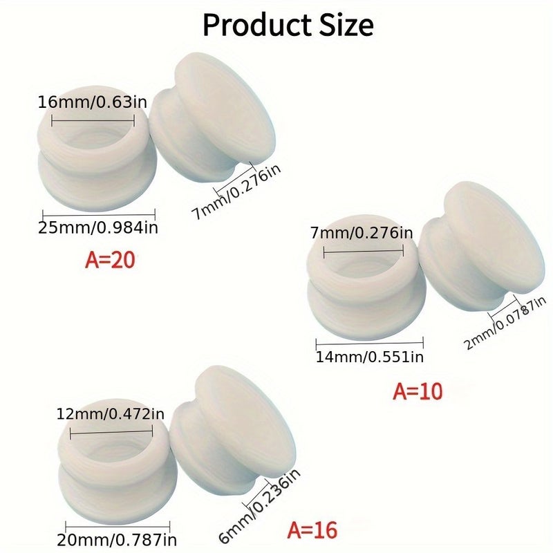 16 Pieces M10 PVC Round Hole Plug Kit For Vehicle underbody Sealing Anti Collision Protective End Cap - Image 2