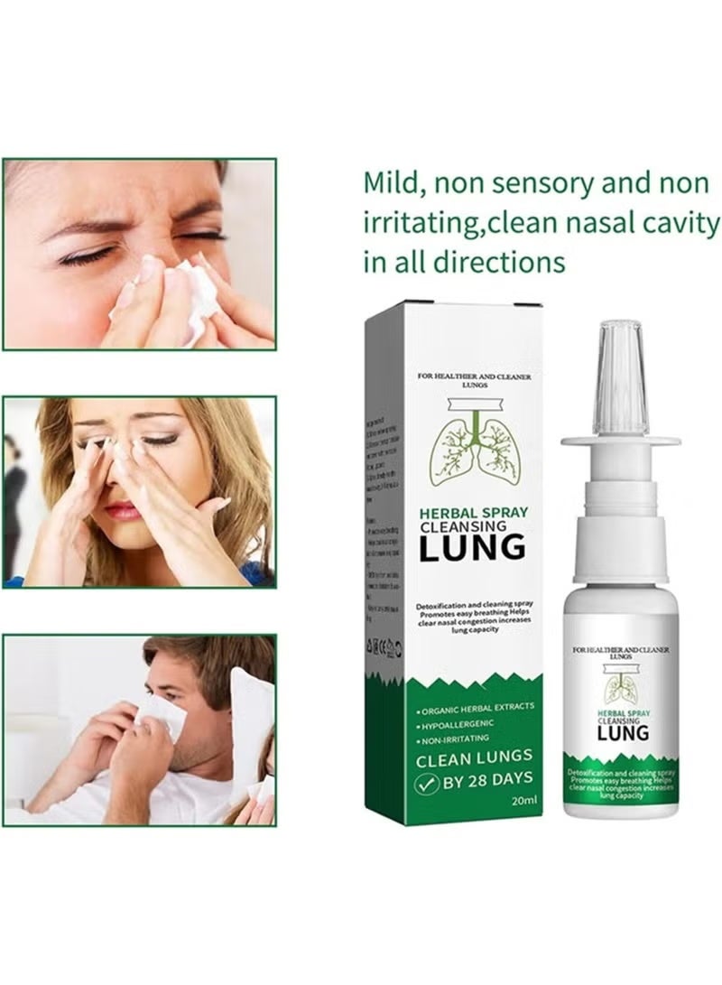 Lungcha A nasal spray for treating sinusitis, nasal congestion, and removing lung toxins and smoke. - Image 2