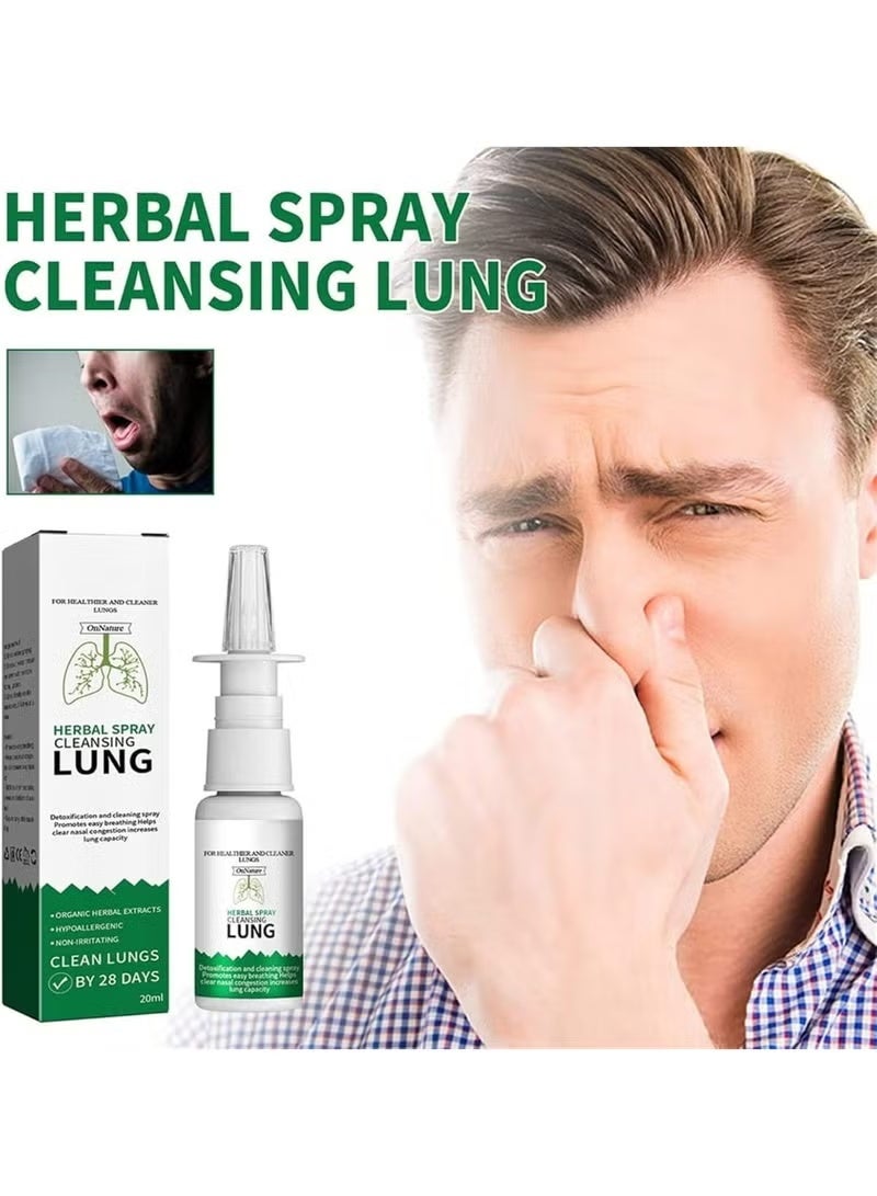 Lungcha A nasal spray for treating sinusitis, nasal congestion, and removing lung toxins and smoke. - Image 3