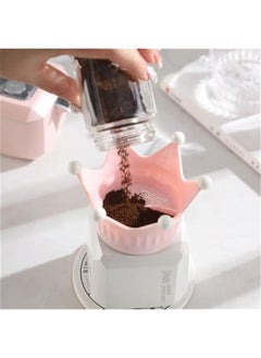 Generic Moka Pot Dosing Funnel - Moka Pot Powder Dispenser, Espresso Maker Distribution Tool, Italian Coffee Maker Dosing Ring 54mm (Pink)  - Image 2