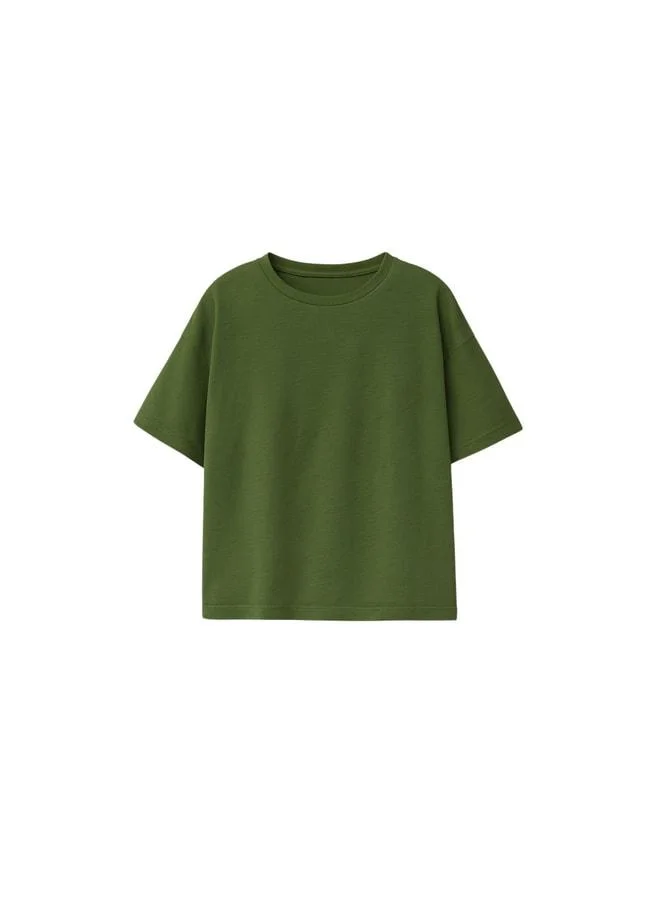 Zuzunga Basic 2-Piece Unisex Bike Collar T-Shirt (Navy - Khaki).