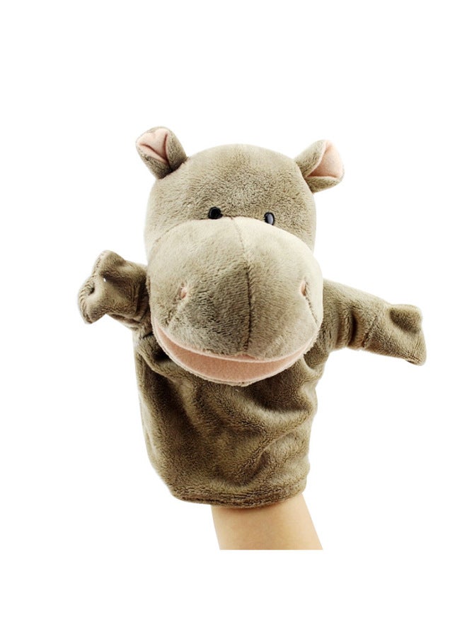 Can Open Mouth Cartoon Animal Plush Hand Puppet Parent-child Toy Mouth Can Move A Variety Of Styles Cross-border Spot Mixed Batch